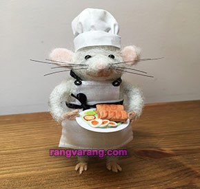 موش سرآشپز با نمد
