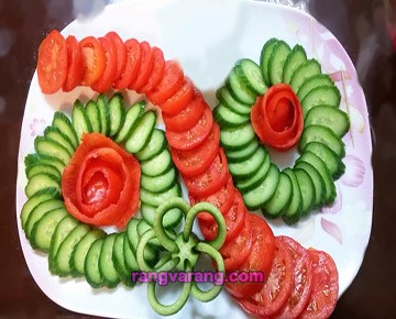 Salad decoration Tomato Cucumber 