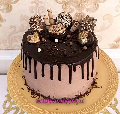 مدل تزیین کیک شکلاتی 