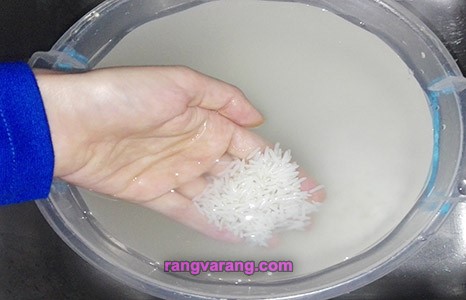 نحوه شستن برنج