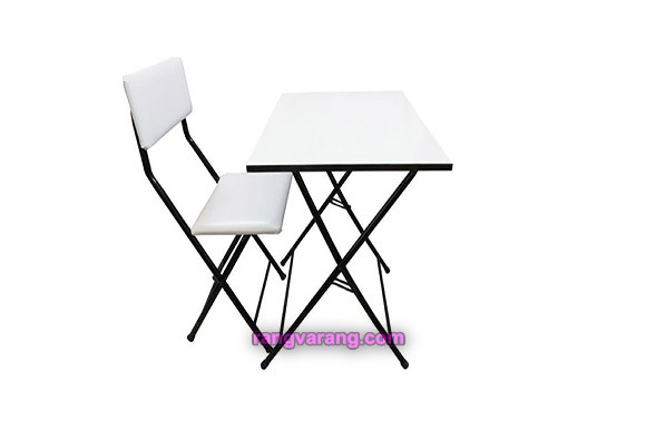 میز و صندلی تحریر سپهر یاس سفید مدل 002