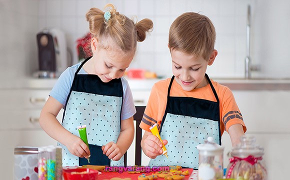 مدل پیش بند آشپزخانه کودک