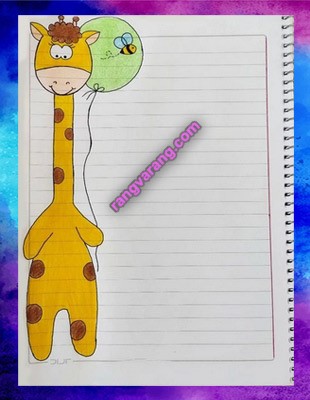 مدل نقاشی برای دفتر با طرح حیوانات