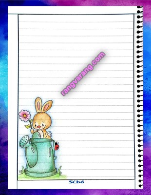 مدل نقاشی برای دفتر با طرح خرگوش