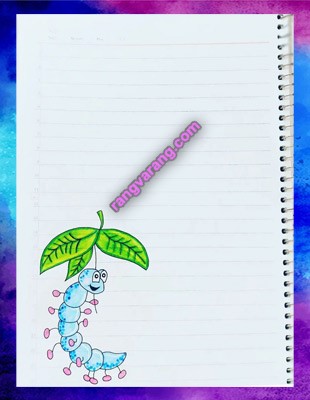 مدل نقاشی دفتر مشق آسان