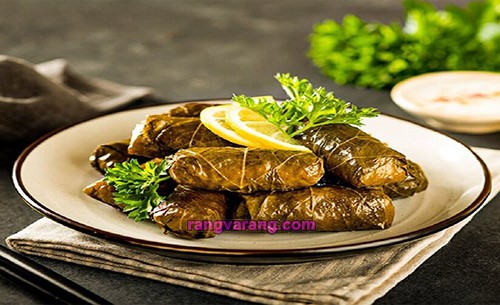 دلمه با برگ مو رژیمی